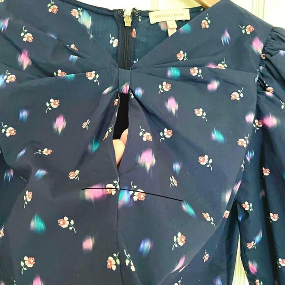 Rebecca Taylor Floral Puff Sleeve Blouse - Picture 9 of 10